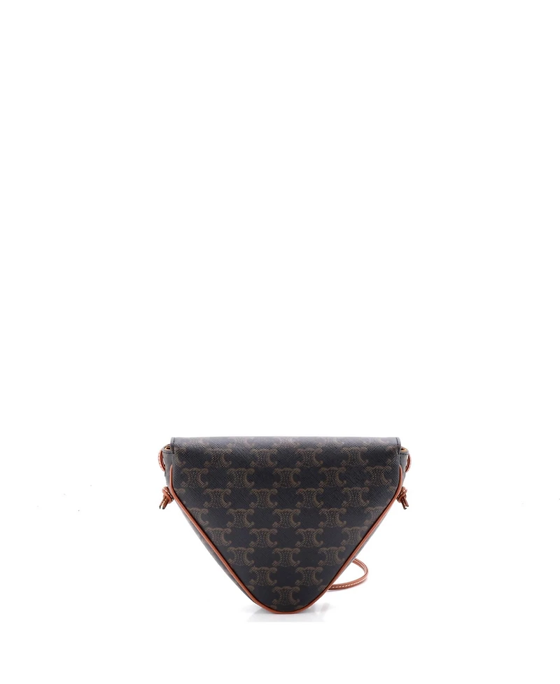 Pre-Owned Celine Triangle Crossbody Bag Triomphe Coated Canvas