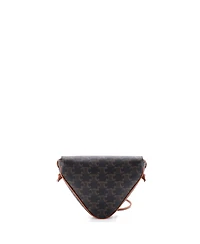 Pre-Owned Celine Triangle Crossbody Bag Triomphe Coated Canvas