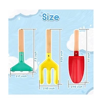Gnuadz 6-piece Metal Garden Tools Wooden Handle Sand Set