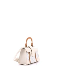 Pre-Owned Goyard Mini Structured Saigon Top Handle Bag Coated Canvas with Leather