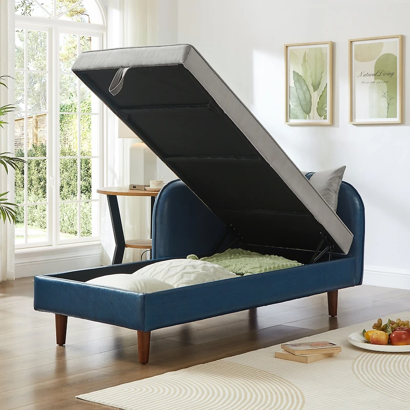 Streamdale Furniture 65" Storage Chaise Lounge Sofa