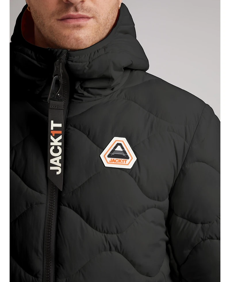 JACK1T Men's Orb1T Long Sleeve Hooded Jacket