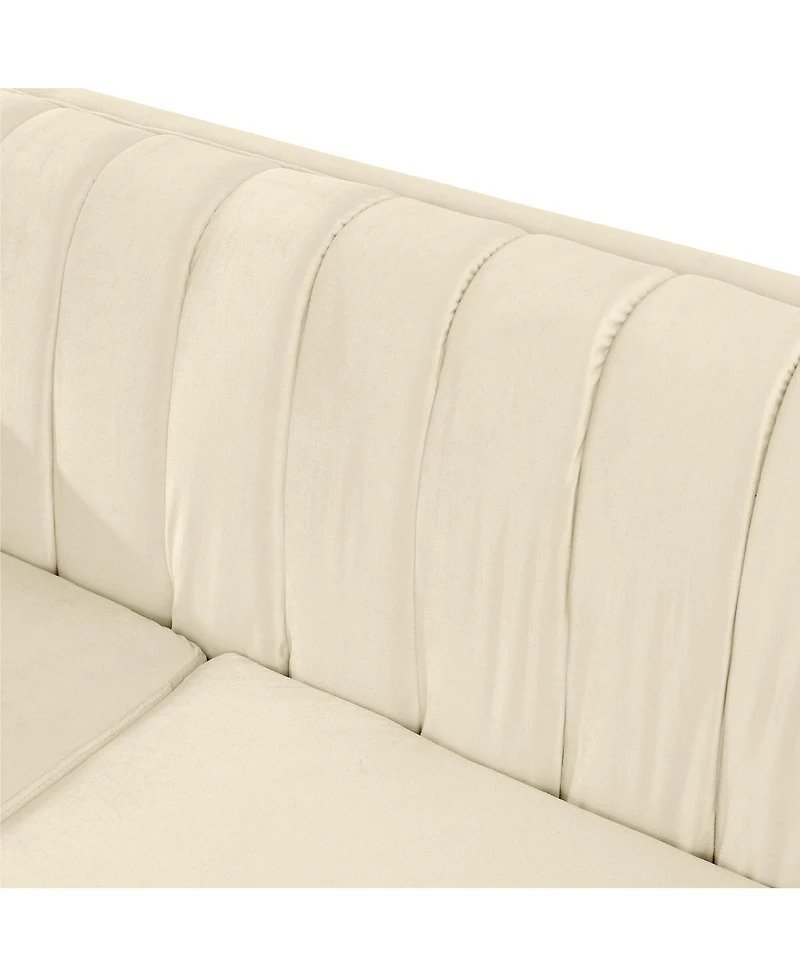 Streamdale Furniture Velvet Luxury Sofa Set