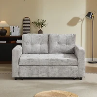 Streamdale Furniture Tufted Sofa Bed with Usb and Storage