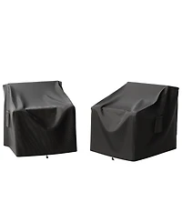 Pocassy Waterproof Patio Chair Covers, Heavy Duty Outdoor Lounge 2 Pack