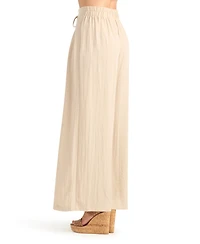 Bcx Women's Gauze Tie-Waist Pull-On Pants