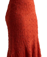 Bcx Women's Lace Knit Seamed Pull-On Midi Skirt