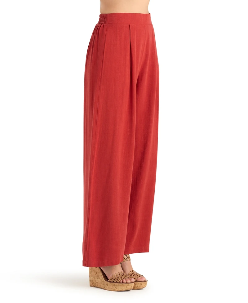 Bcx Women's Mid-Rise Wide-Leg Pull-On Pants