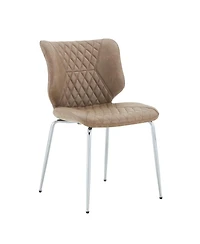 Streamdale Furniture Leather Dining Chairs Set of 2