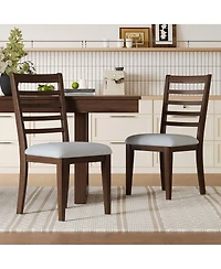 Streamdale Furniture Farmhouse Upholstered Dining Chairs Set