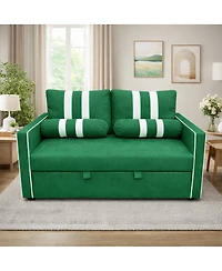 Streamdale Furniture 2-Seater Pull-Out Sofa Bed with Usb and Storage