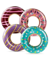 Gnuadz 4 pack Donut Pool Floats Swim Rings Inflatable Tube