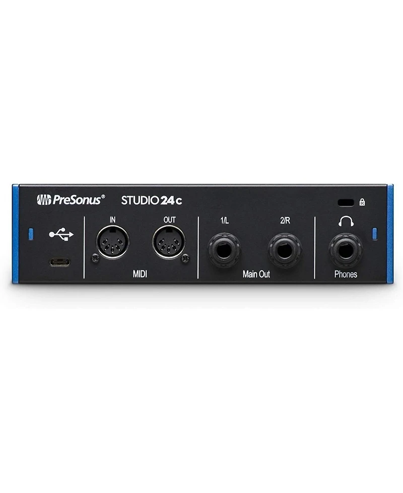 PreSonus Studio 24c Usb C 2x2 Audio/Midi Interface Bundle