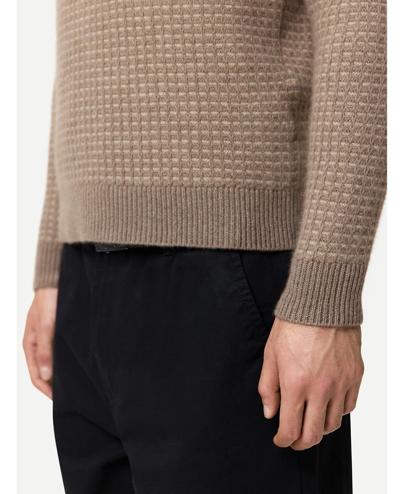 Gobi Cashmere Men's Silk Turtle-Neck Sweater