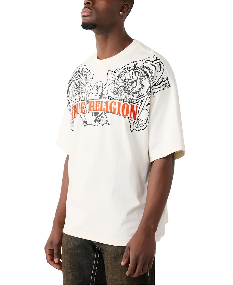 True Religion Men's Tiger Logo Short-Sleeve T-Shirt