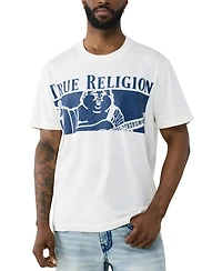 True Religion Men's Checkered Buddha Short-Sleeve T-Shirt
