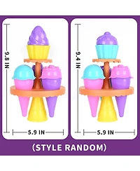 Gnuadz 14-piece Beach Toys Ice Cream Sand Molds Shovels Mesh Bag