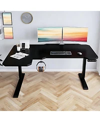 Streamdale Furniture Electric L-Shaped Height Adjustable Standing Desk