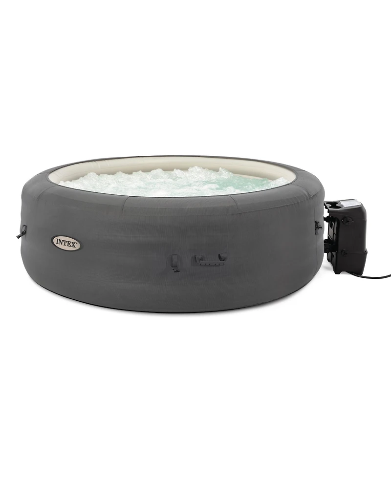 Intex SimpleSpa Bubble Massage 6 Person Inflatable Hot Tub with Energy Cover
