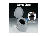 Lucky One 5L Portable Travel Toilet with Paper Holder, Compact Camping Toilet