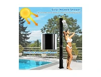 Lucky One Ft Solar Heated Outdoor Shower with Rotating Head