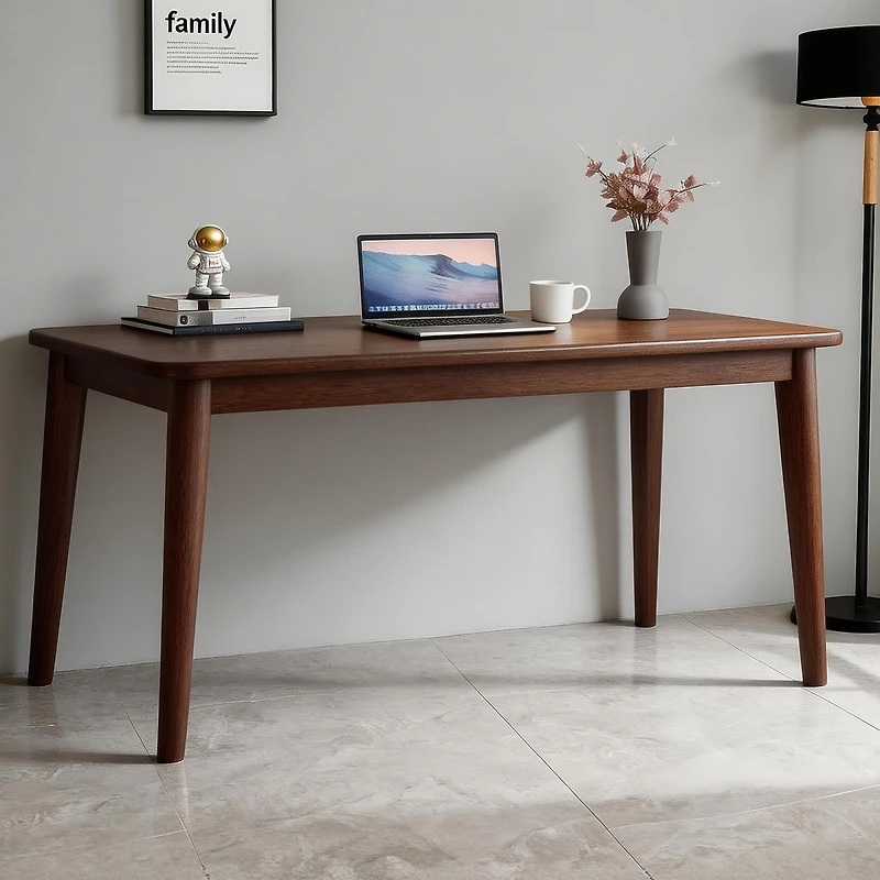 Streamdale Furniture Solid Wood Mid-Century Modern Desk