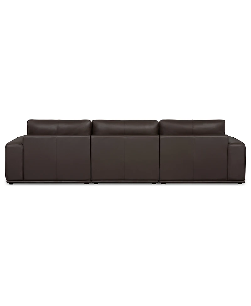 Paitlyn 3-Piece Leather Sofa