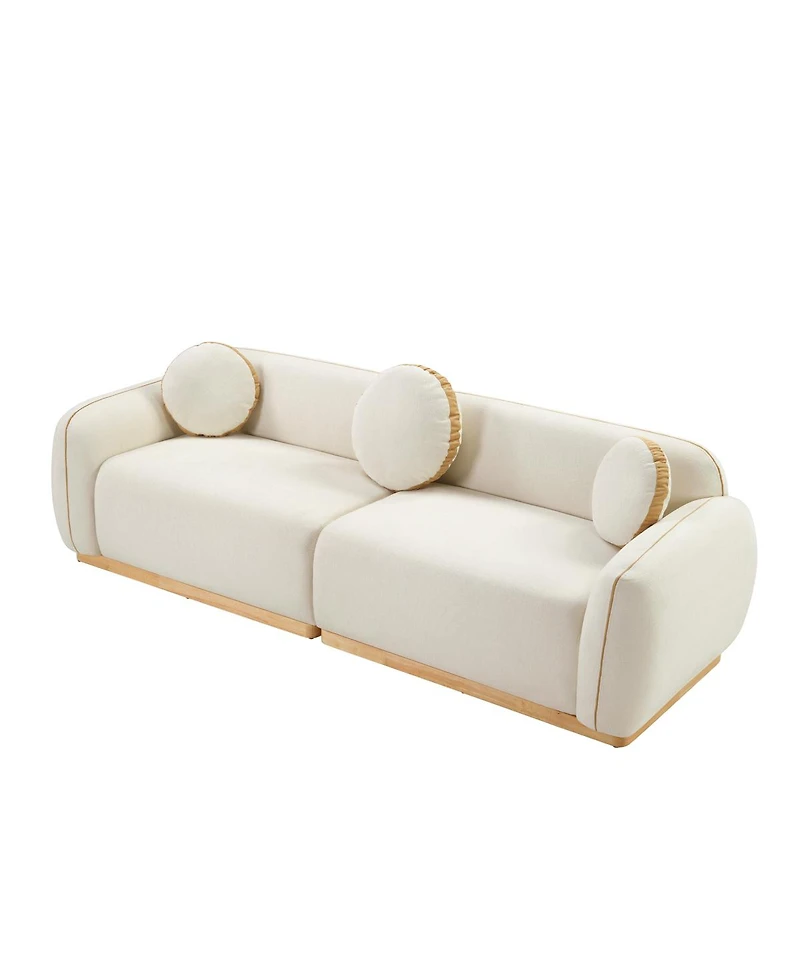 Streamdale Furniture Modern Sofa Set with 3 Accent Pillows
