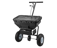 Sugift Walk-Behind Spreader 12ft Spreading Width Push Broadcast Spreader with 13" All-Terrain Tires