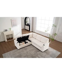 Streamdale Furniture Modular Sectional Sleeper Sofa with Storage