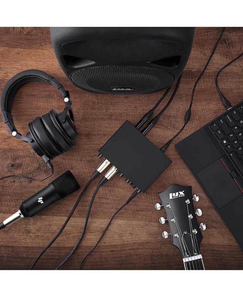 LyxJam 2x2 Usb Audio Interface Home Studio Bundle