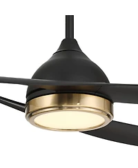 Possini Euro Design 52 Inch Obi Matte Cct Led Damp Ceiling Fan with Remote