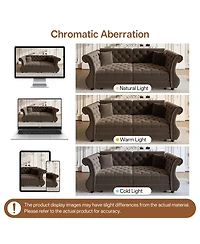 Streamdale Furniture Oversized Chesterfield Pull Out Sofa Bed