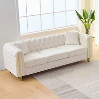 Streamdale Furniture 86" Modern Velvet Loveseat Sofa