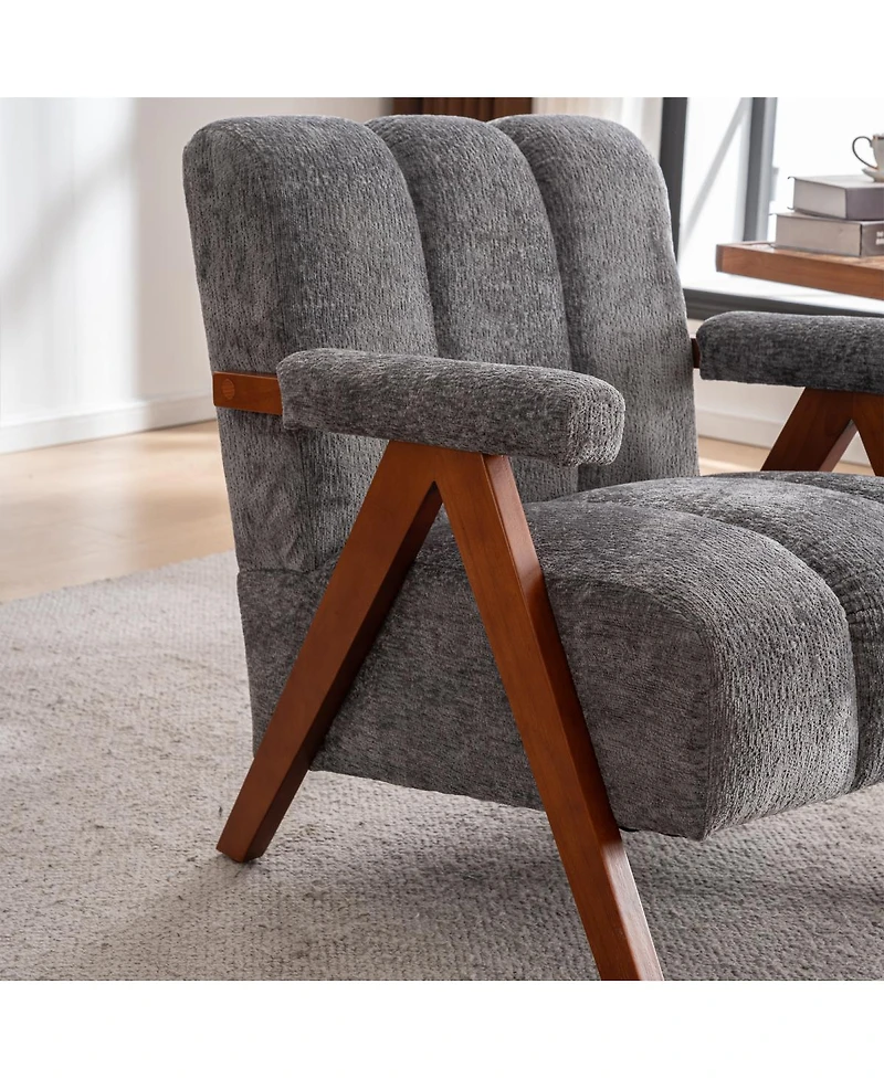 Streamdale Furniture Cloud Accent Chair, Chenille Lounge Armchair