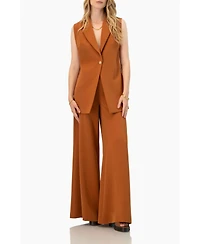 Ivonne Women's Solid Ultra Wide-Leg Pants