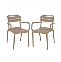 Augusta Home Sarah Outdoor Dining Armchair (Set of 2)