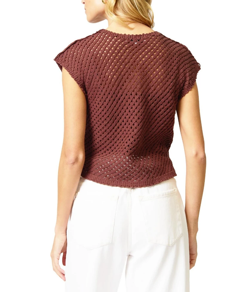 Central Park West Women's Ember Machine Crochet Top