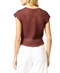Central Park West Women's Ember Machine Crochet Top