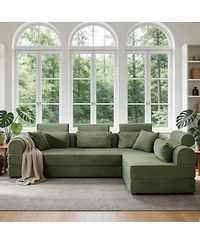 Streamdale Furniture L-Shape Modular Sectional Sofa Bed