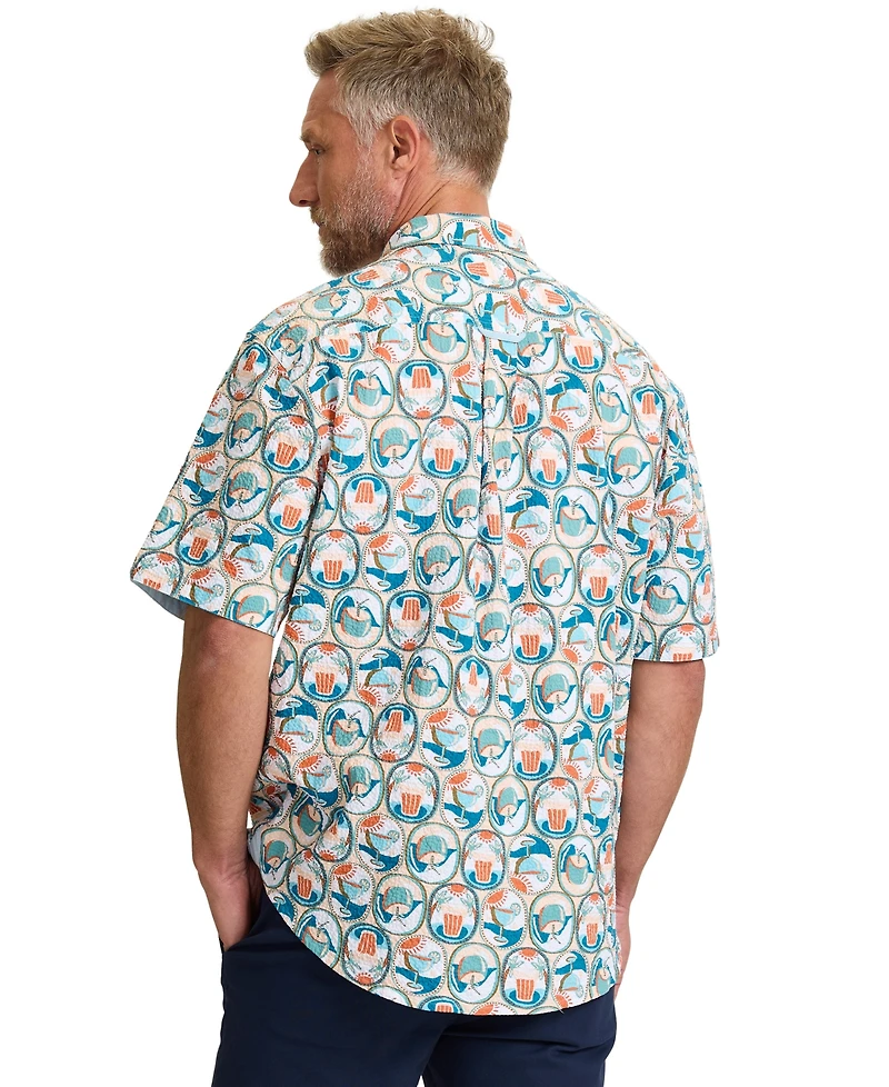 Tommy Bahama Men's Nova Wave Glass Half Full Printed Shirt