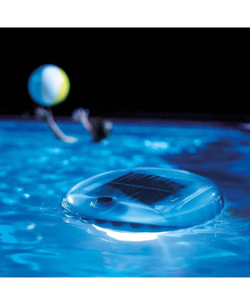 Intex 28690E Solar Powered Led Floating Pool Night Light, Auto On Color Changing