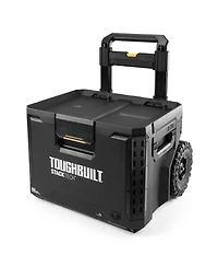 ToughBuilt Portable 2-in-1 Rolling Tool Box, Wheels & Stackable Design