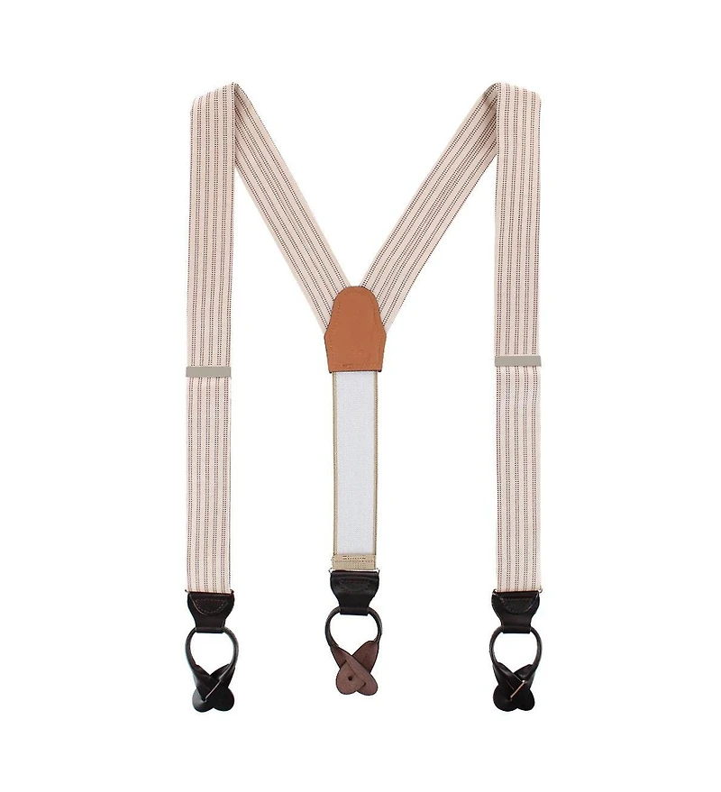 Trafalgar Men's Booker Southern Gentleman Silk Button End Suspenders