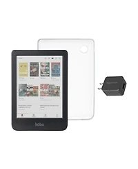 Kobo Clara Colour eReader with Clear Case and Ac Bundle