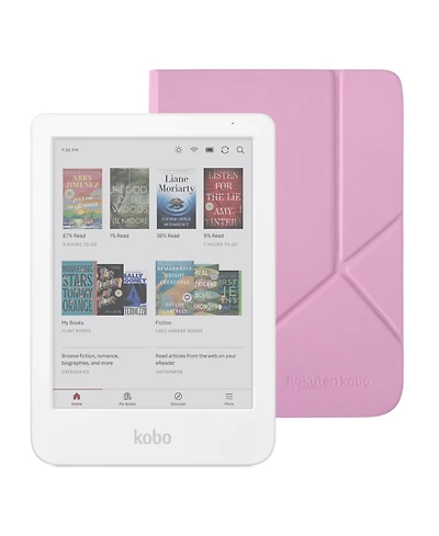 Kobo Clara Colour eReader with Candy SleepCover Case Bundle
