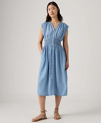 Levi's Women's Beatrice Button-Front Midi Dress