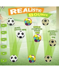 HopeRock 4 Size Indoor Soccer Ball -Soft Silent Foam Size 4 with Realistic Bounce for Youth Skills Practice