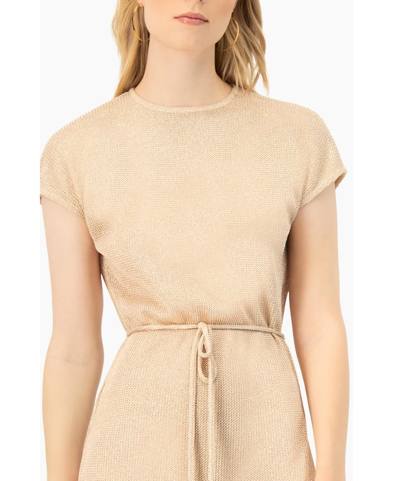 Ivonne Women's Knitted Tunic With Side Slits