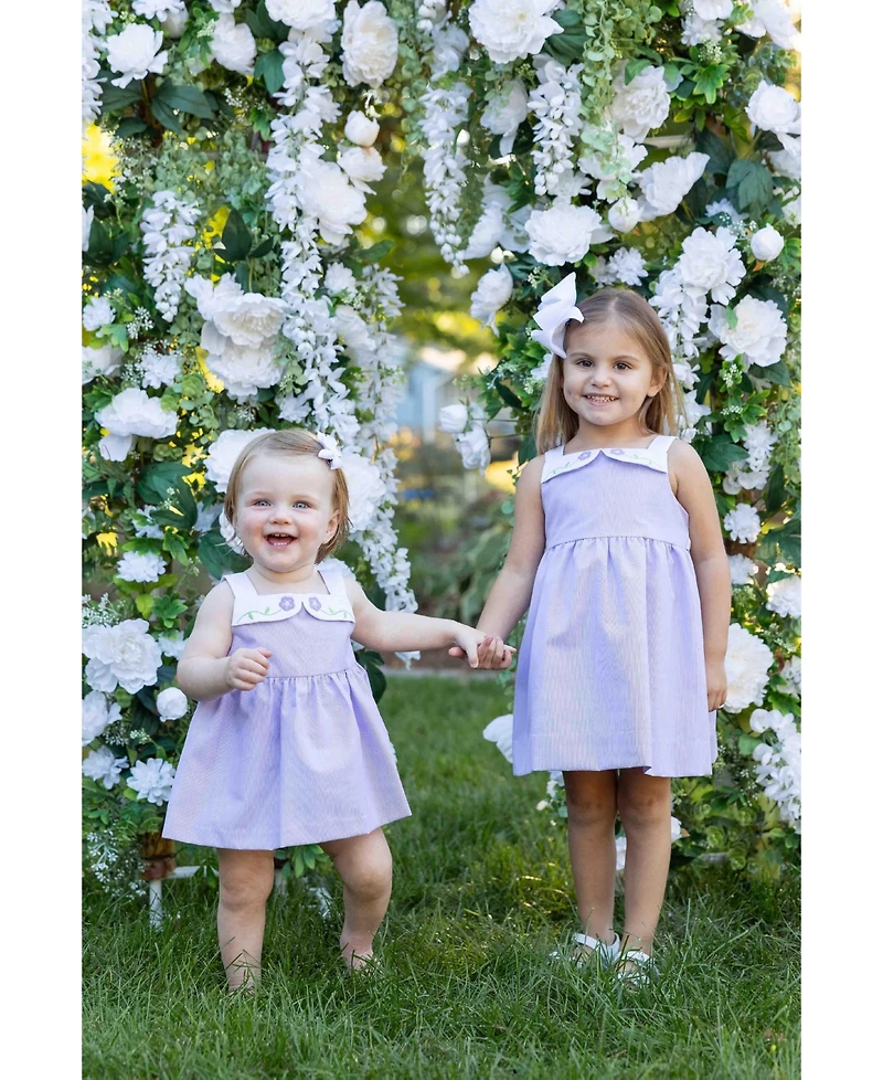Florence Eiseman Toddler Girls Pincord Dress with Flowers